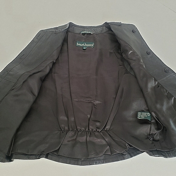 Harvé Bernard Leather Vest Small - Picture 8 of 13